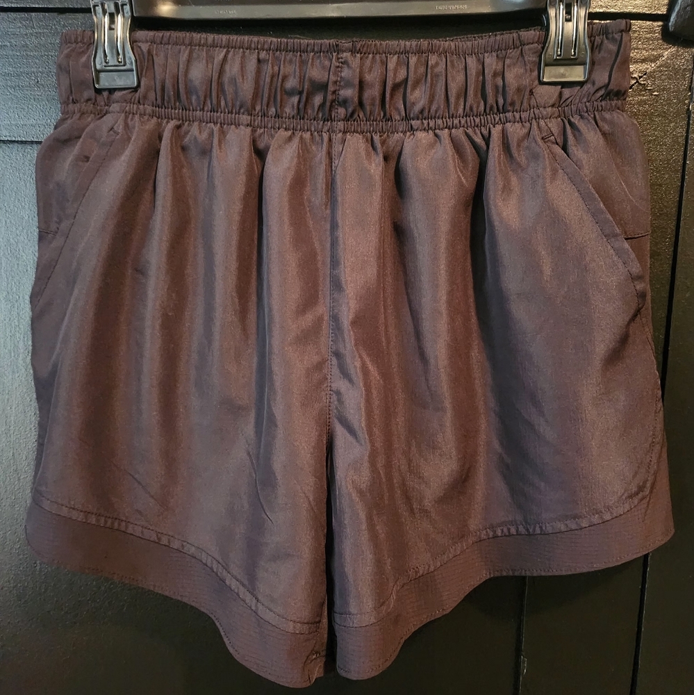 Womens Athletic Works running shorts in black with liner and 5" Inseam~size S